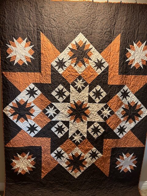 Pumpkin Star quilt